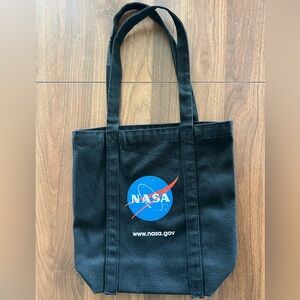 NASA Black mini Tote Bag